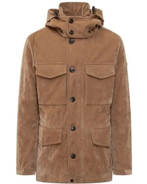 Peuterey Field Jacket Mit Samteffekt - Braun