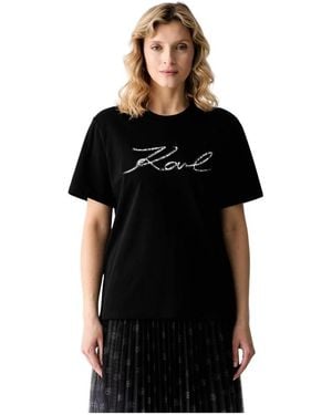 KARL LAGERFELD T-Shirts - Negro