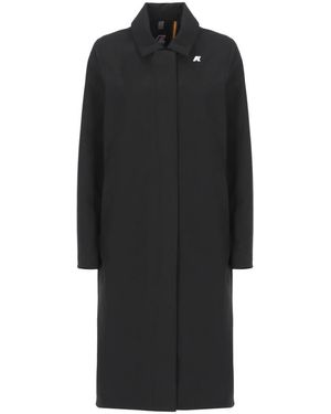 K-Way Single-Breasted Coats - Zwart