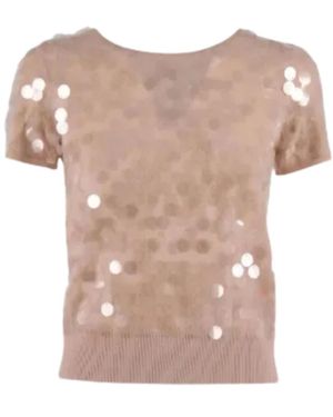 Max Mara Round-Neck Knitwear - Natural