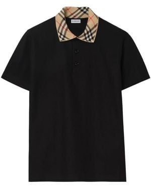 Burberry Polo Shirts - Black