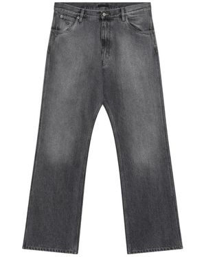 Prada Gerades Jeans - Grau