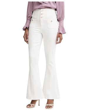 Guess Jeans ,Wit ,Denim Kaira Wide Jeans