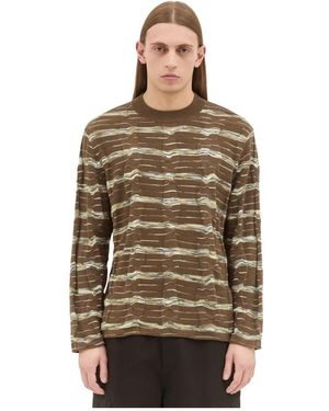Brain Dead Round-Neck Knitwear - Brown