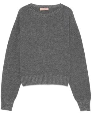 Twinset Round-Neck Knitwear - Grey