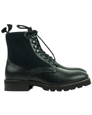 Hudson Jeans Lace-Up Boots - Zwart