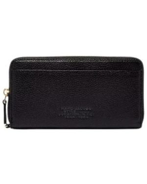 Marc Jacobs Leder Continental Geldbörse - Schwarz