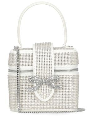 Self-Portrait Strass-Handtasche Mit Schleifendetail - Weiß