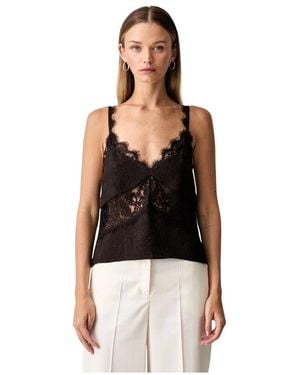Pinko Sleeveless Tops - Negro
