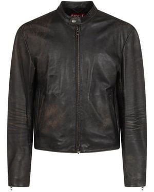 DIESEL Leather Jackets - Black