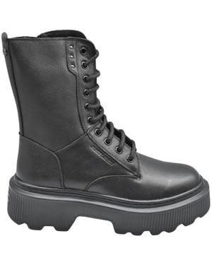 Janet & Janet Lace-Up Boots - Negro