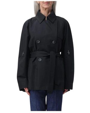 Fay Trench Coats - Black