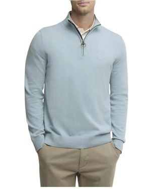 Barbour Lingwood Compact Viertel-Zip-Pullover - Blau