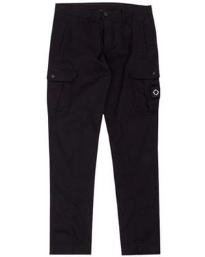 Ma Strum Broeken ,Zwart ,Katoen Tapered Cargo Pant - Blauw