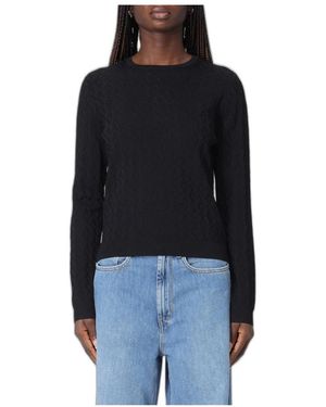ARMANI EXCHANGE Truien & Vesten ,Zwart ,Viscose Jacquard Trui