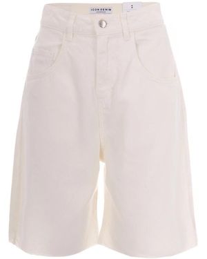 ICON DENIM Casual Shorts - White
