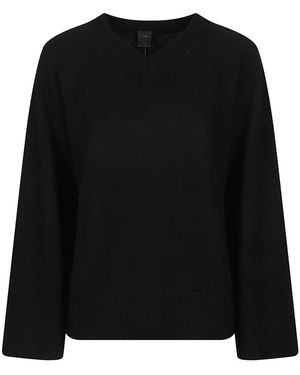 Pinko Truien & Vesten ,Zwart ,Valencia V-Hals Trui