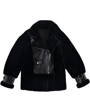 Just things we like Kiyo Shearling Jacke - Blau