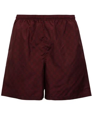 Gucci Badmode ,Rood ,Polyester Zwemshorts Van Bedrukt Polyesterpopeline - Paars