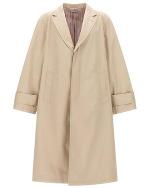 Thom Browne Jassen ,Katoen Trenchcoat - Naturel