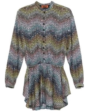 Missoni Short Dresses - Grey