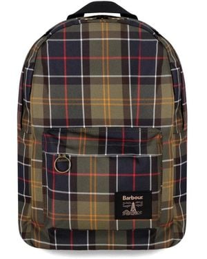 Barbour Klassieke Tartan Rugzak Met Verstelbare Banden - Zwart