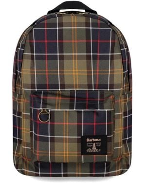 Barbour Klassieke Tartan Rugzak Met Verstelbare Banden - Zwart