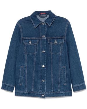 Gucci Jacke Mit Logo-Print - Blau