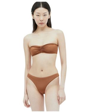Lido Strapless gerafftes bikini-set - Natur
