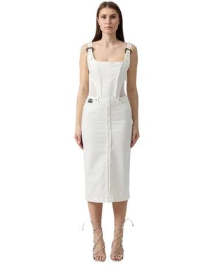 Versace Jeans Couture Midi Dresses - White