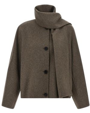 Max Mara Jassen ,Bruin ,Wol Kate Jacket - Groen