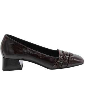 E mia Schoenen ,Bruin ,Pump - Zwart