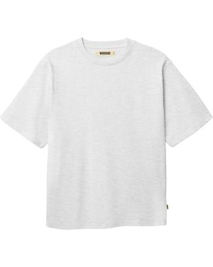 Woodbird Tops ,Grijs ,Katoen Casual T-Shirt - Wit