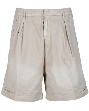 Dondup Lässige bermuda-shorts mit stretchstoff - Grau