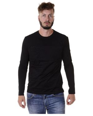Versace Long Sleeve T-Shirts - Black