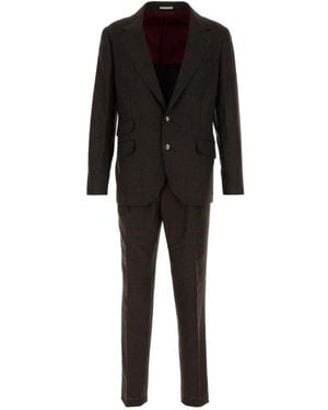 Brunello Cucinelli Single Breasted Suits - Black