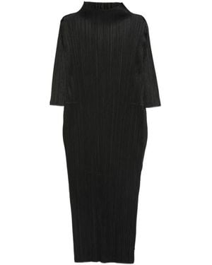 Issey Miyake Midi Dresses - Black