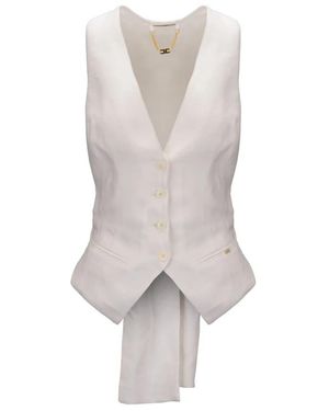 Elisabetta Franchi Vests - White