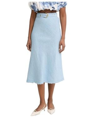 Pinko Ausgestellter Midirock - Blau