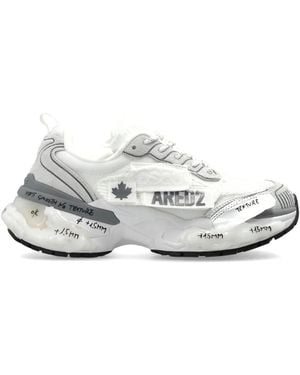 DSquared² Schoenen ,Wit ,Polyester Faster Sneakers