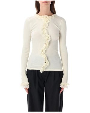 OperaSPORT Tops ,Wit ,Katoen Cecilia Seamless Cardigan