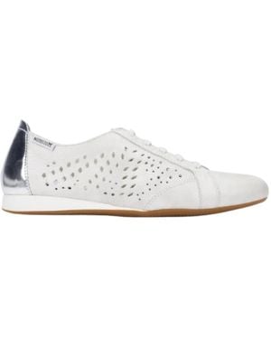 Mephisto Belisa Perforated Lace-Up Shoe - Weiß