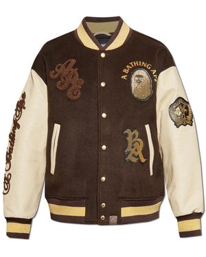 A Bathing Ape Bomber Jackets - Marron