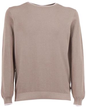 Fedeli Maglia Girocollo - Braun