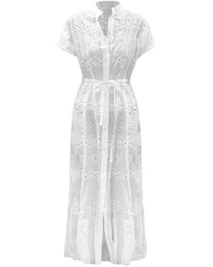 Mc2 Saint Barth Shirt Dresses - Bianco