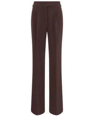 Tom Ford Elegante Wide Leg Hose Mit Seitenschnallen - Braun