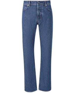 Stone Island Straight Jeans - Azul