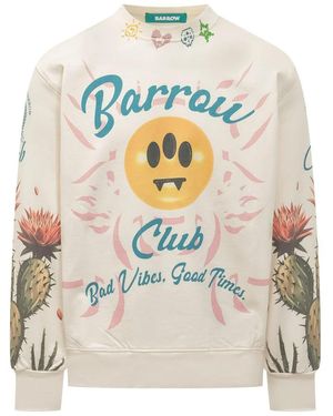 Barrow Hoodies & Sweatvesten ,Veelkleurig ,Katoen Club Sweatshirt - Wit