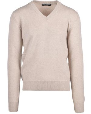 Dolce & Gabbana V-Neck Knitwear - Neutre