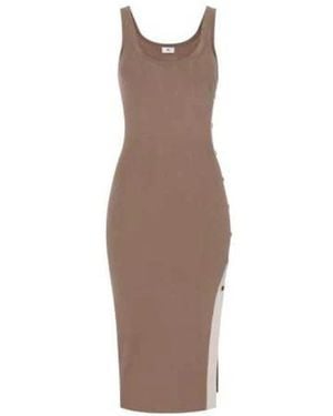 Elisabetta Franchi Midi Dresses - Brown